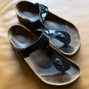 Birkenstock Black Leather Sandals